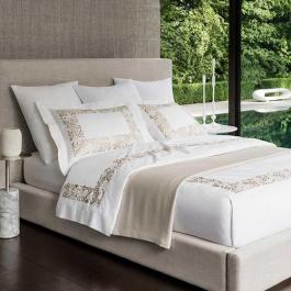luxury embroidery hotel duvet cover set 400TC sateen